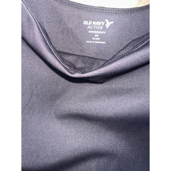 Old Navy PowerSoft Square Neck Athletic Dress Go Dry Black Bodysuit Plus Size 3X - Picture 5 of 13